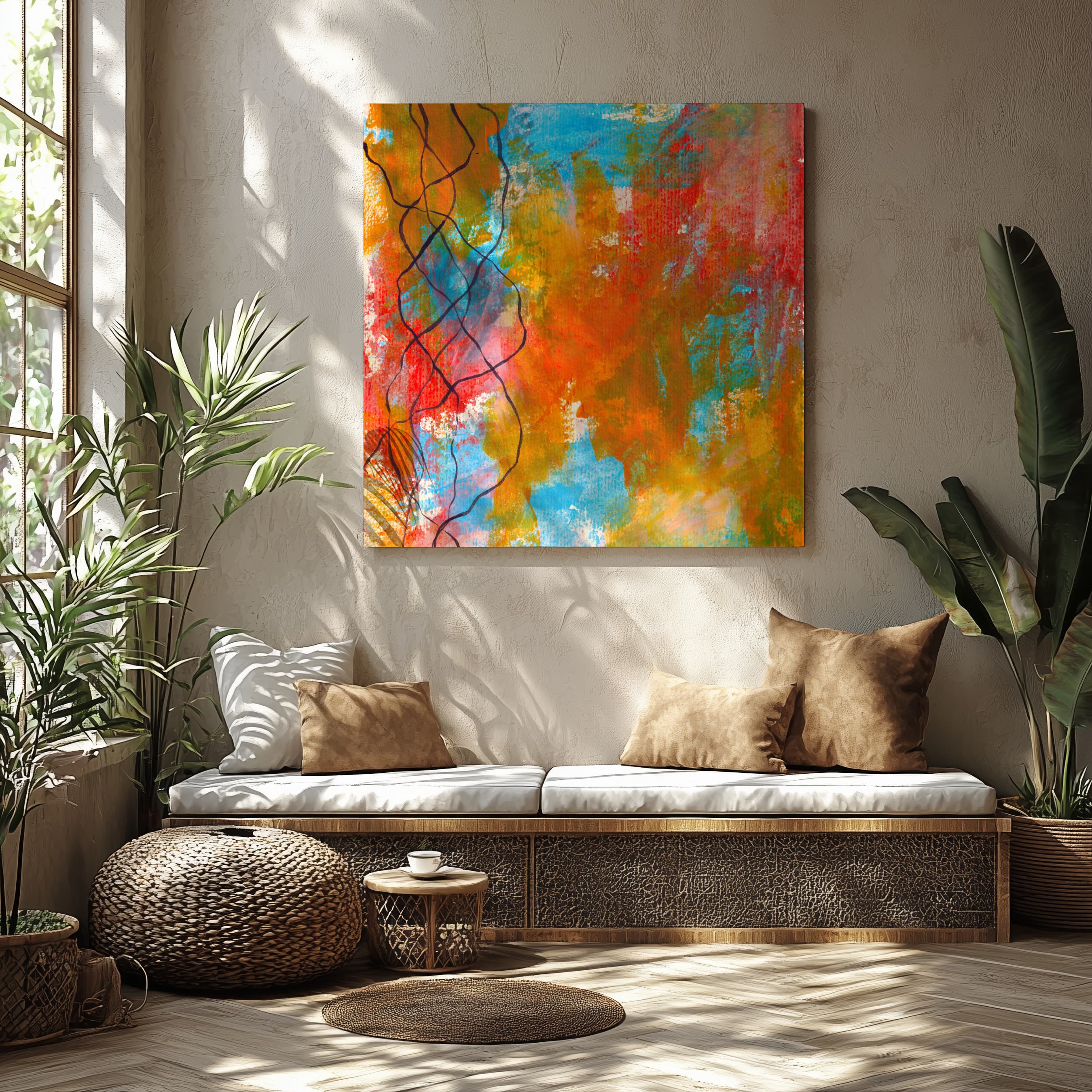 Amber’s Embrace - Square Limited-edition Canvas Print