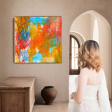 Amber’s Embrace - Square Limited-edition Canvas Print