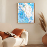 Eternal Opulence in Blue Hues Canvas Print