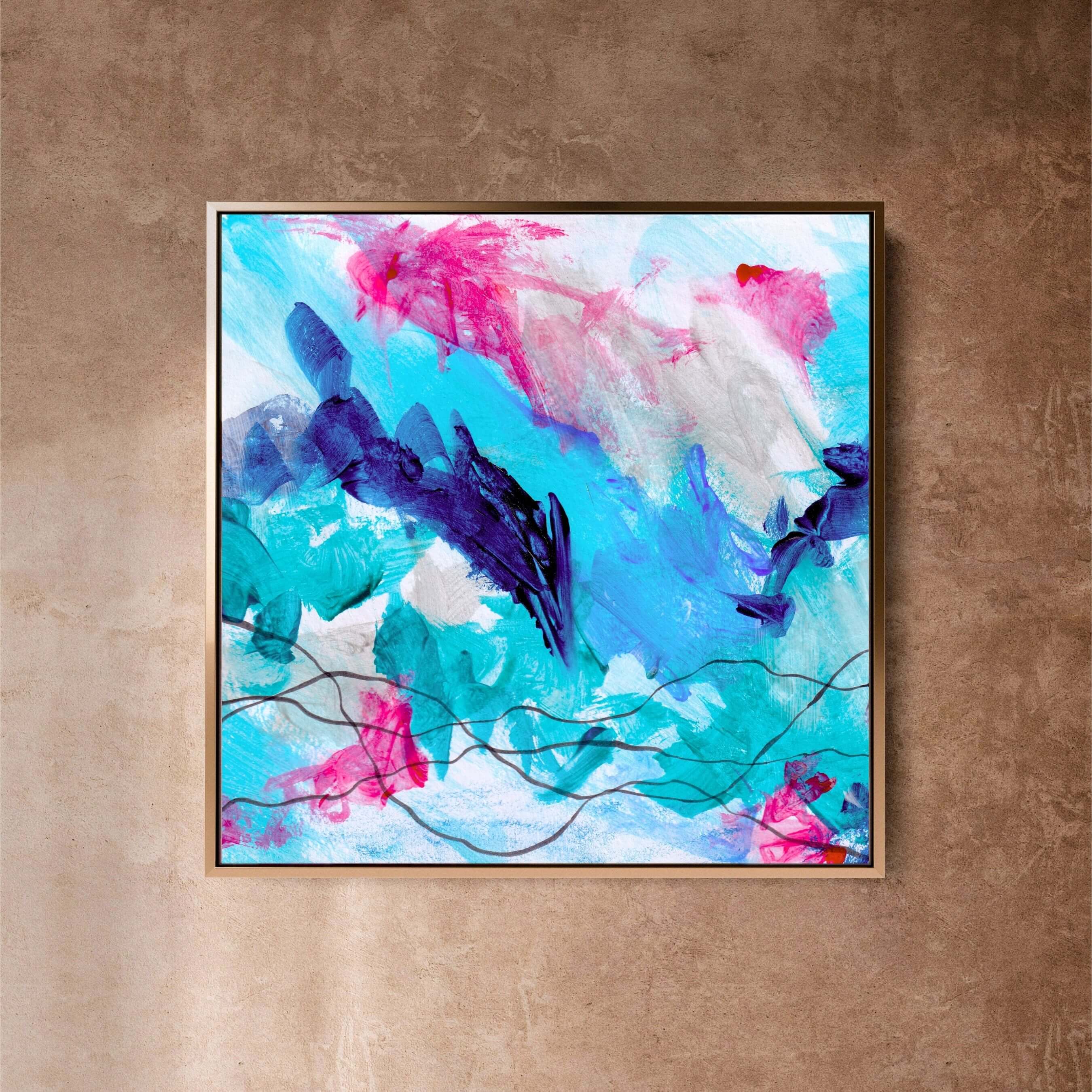 Expressive Grace - Square Canvas Print