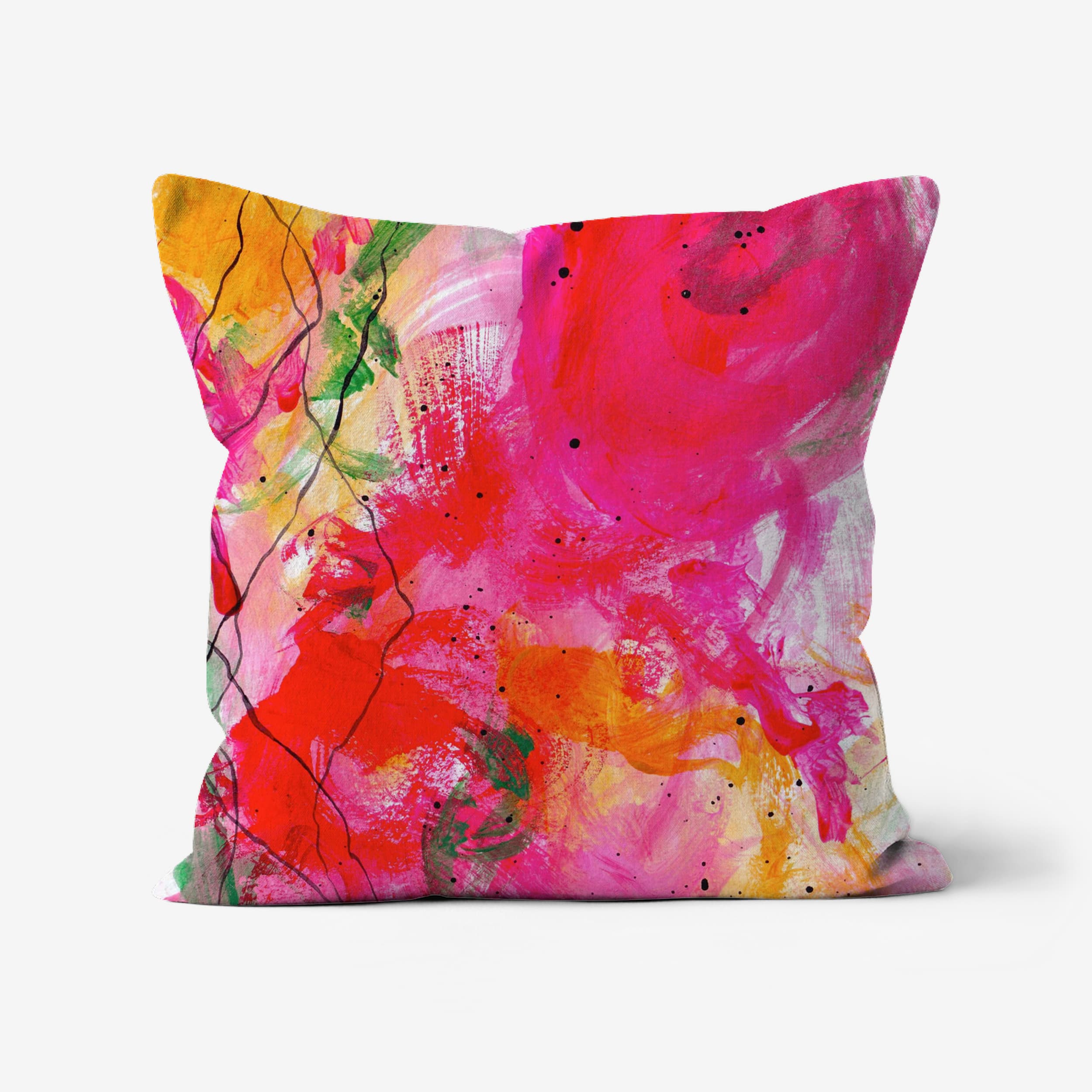 Unapologetic Radiance - faux suede double sided art cushion (46cm)