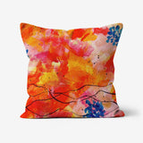 Glorious Garden - faux suede double sided art cushion (46cm)