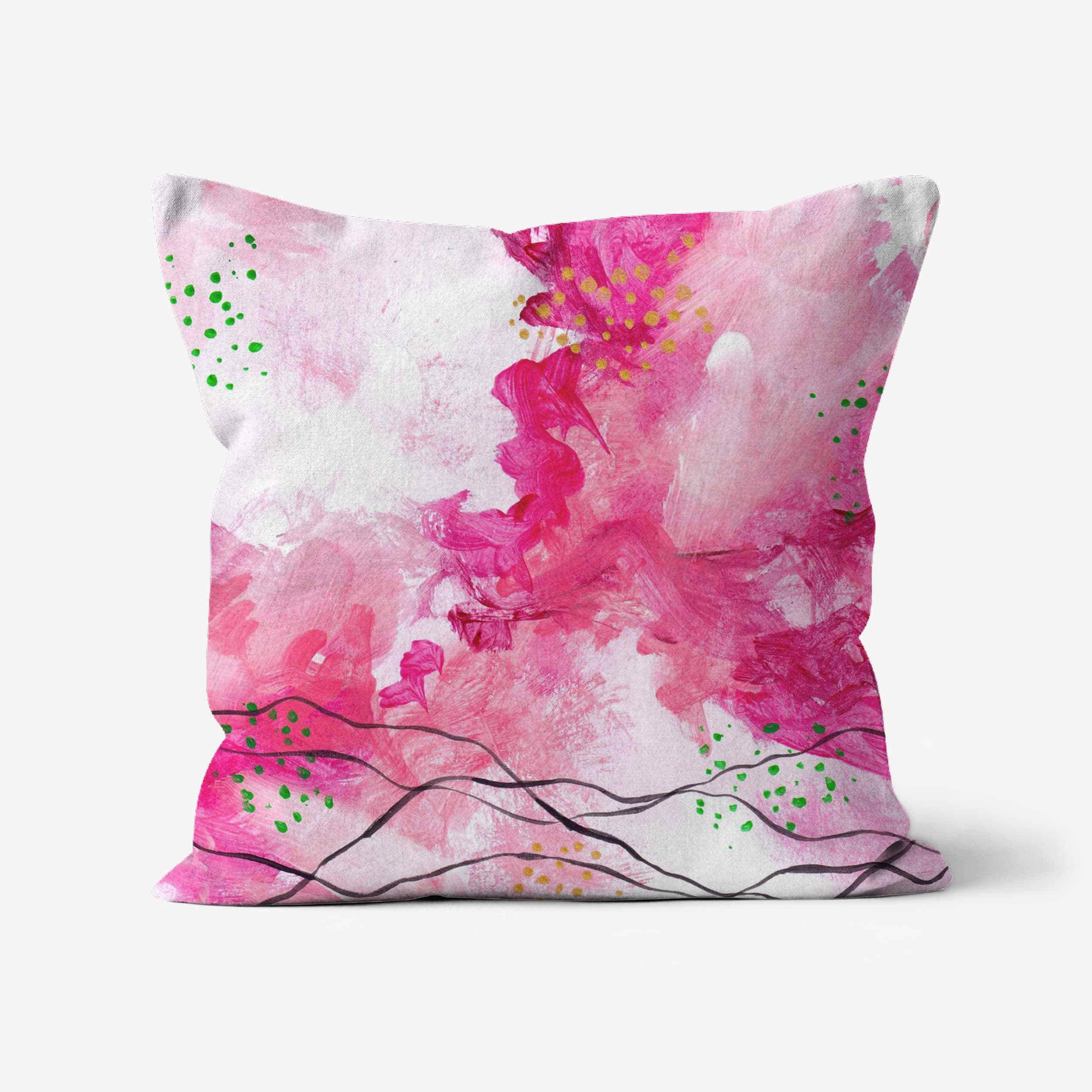 Blissful Daydream - faux suede double sided art cushion (46cm)