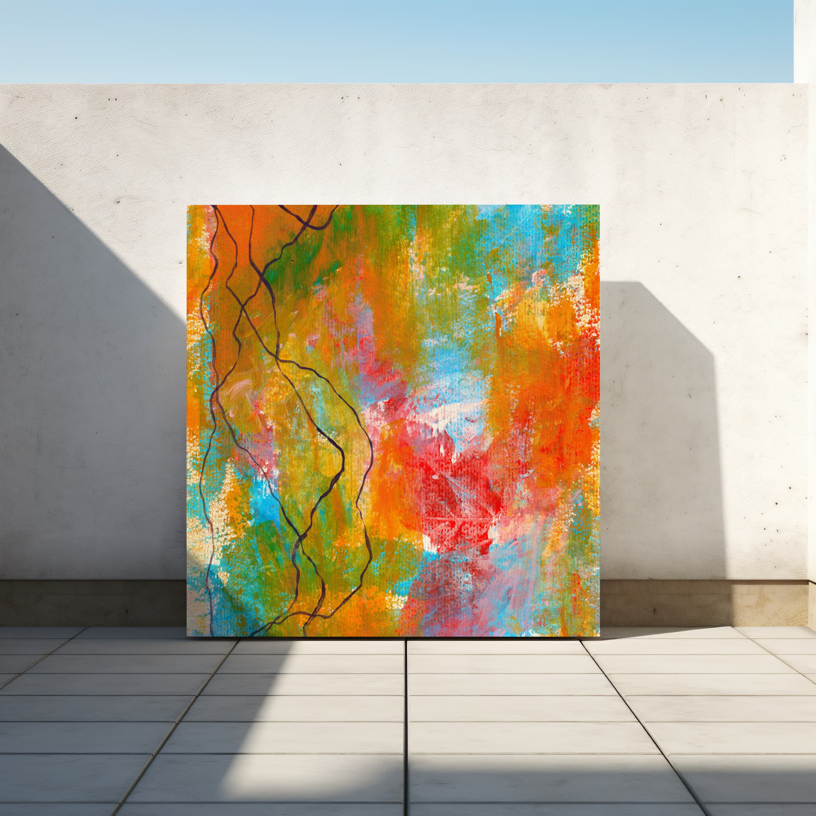 Lines of Harmony - Square Limited-edition Canvas Print