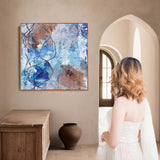 Tidal Echo - Square Canvas Print