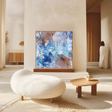 Tidal Echo - Square Canvas Print