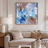 Tidal Echo - Square Canvas Print
