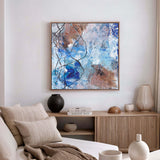 Tidal Echo - Square Canvas Print