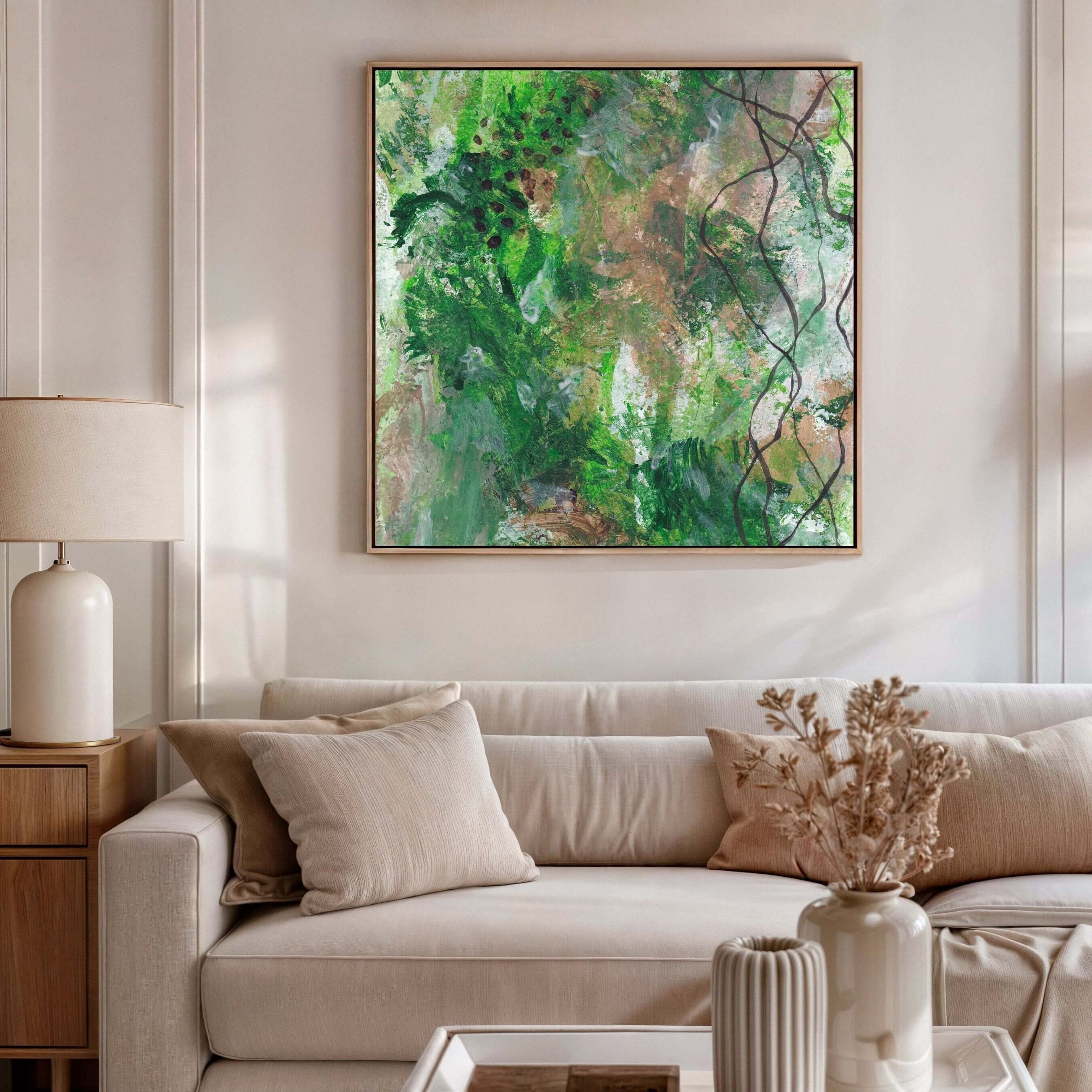 Wild Grace - Square Canvas Print